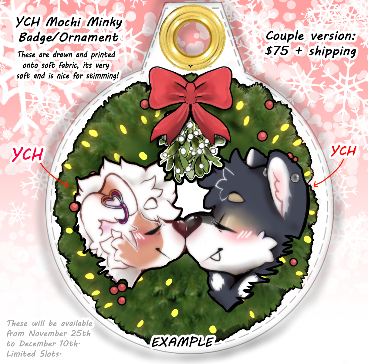 Custom Christmas Badge (Limited slots!)